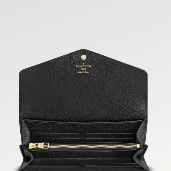 Rare & Authentic Louis Vuitton Monogram Empreinte Sarah Wallet! Pristine Con. - Picture 8 of 16